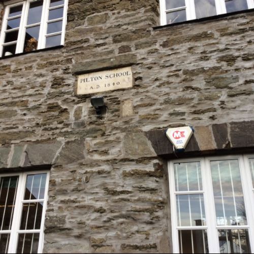 50th Birthday walk - Pilton parish School plaque
